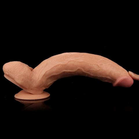 Realistyczne dildo XXL 27,5 cm z przyssawką | Giganty