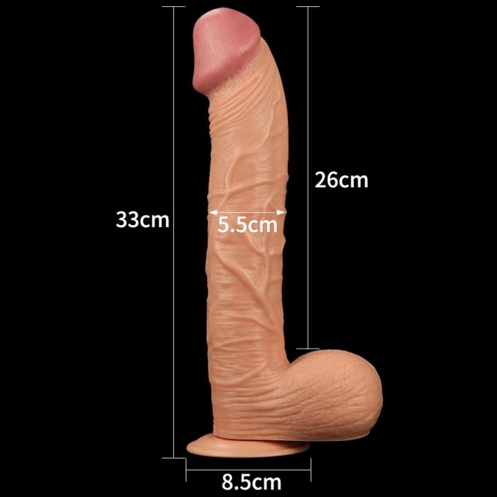 Realistyczne dildo XXL 30 cm z przyssawką