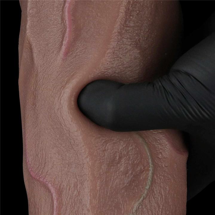 Realistyczne dildo XXL 30 cm z przyssawką | Dwuwarstwowy silikon platynowy