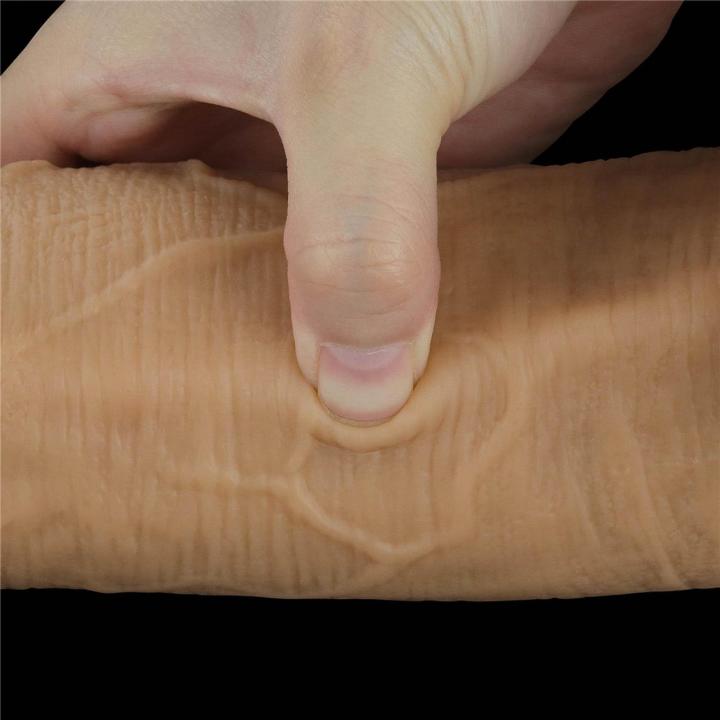Realistyczne dildo z uchwytem i przyssawką 31,7 cm | Dwuwarstwowy silikon