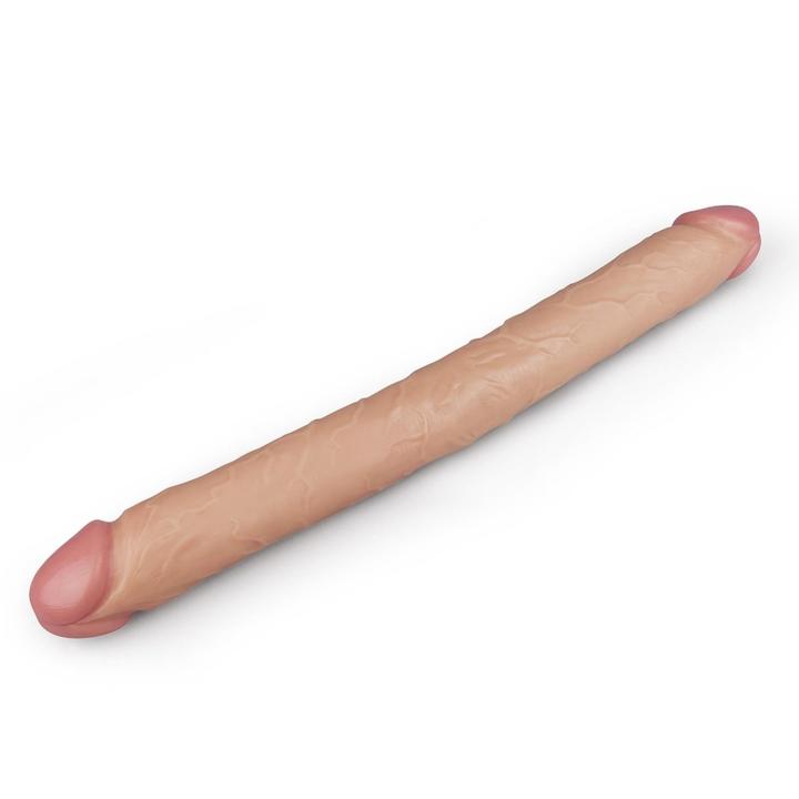 Dwustronne realistyczne dildo slim 43,2 cm – elastyczne