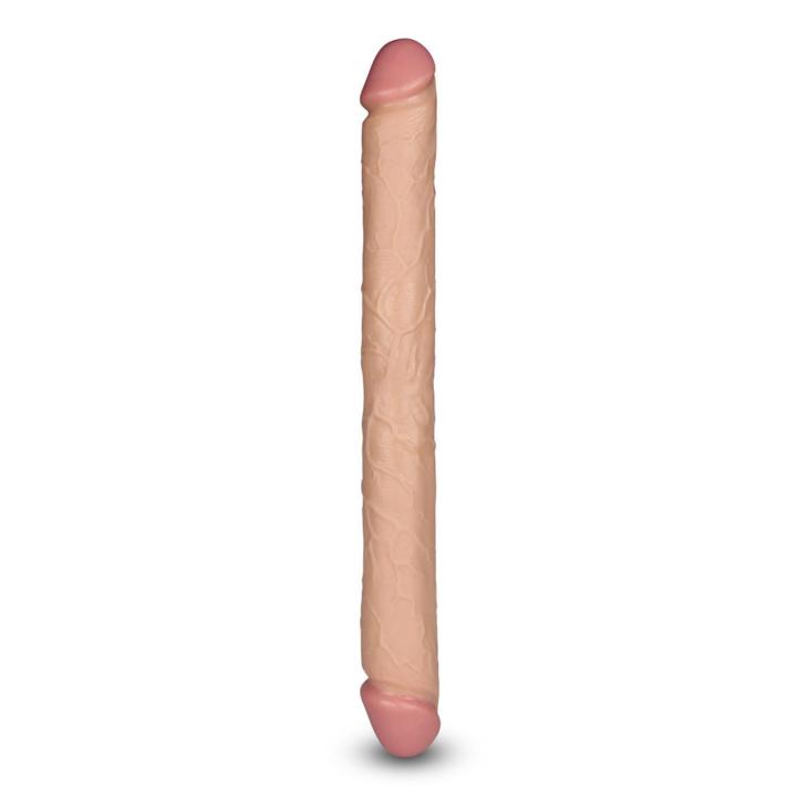 Dwustronne realistyczne dildo slim 43,2 cm – elastyczne