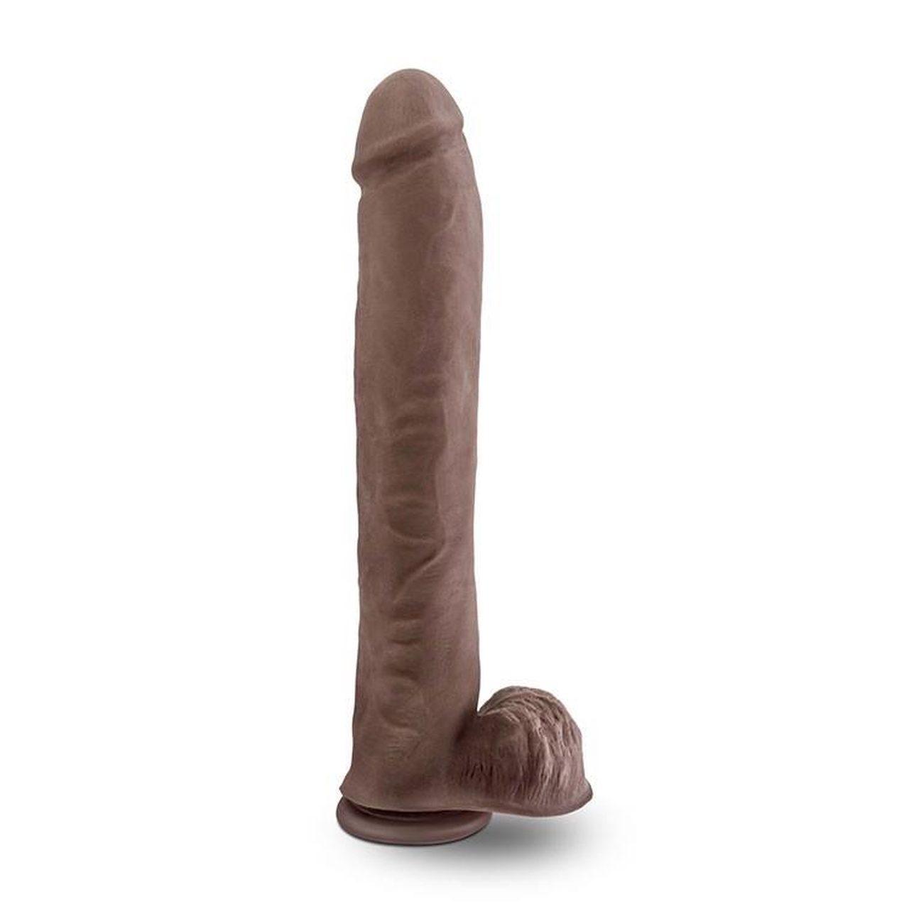 Gigantyczne dildo z przyssawką 35,6 cm – realistyczna faktura | Loris.pl