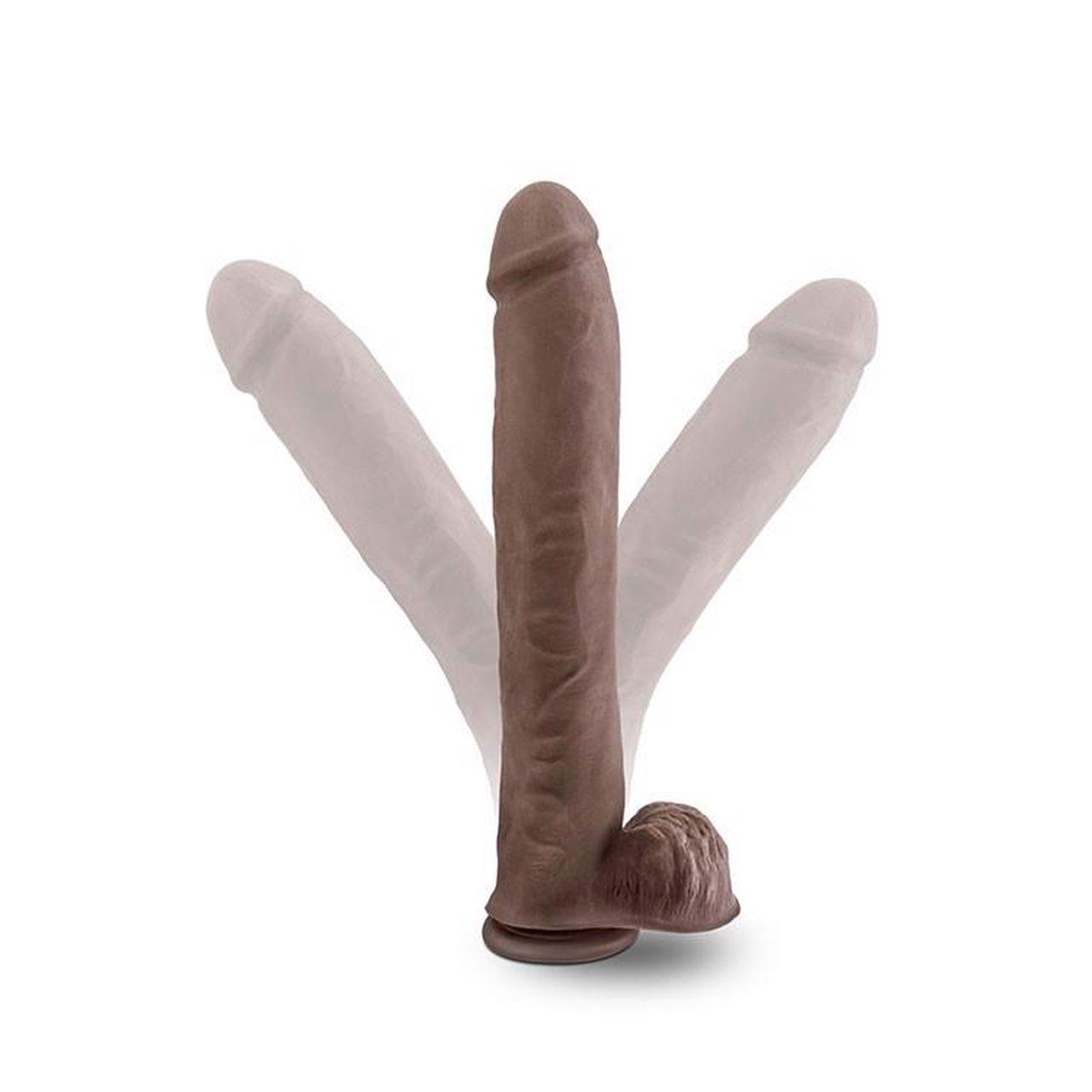 Gigantyczne dildo z przyssawką 35,6 cm – realistyczna faktura | Loris.pl