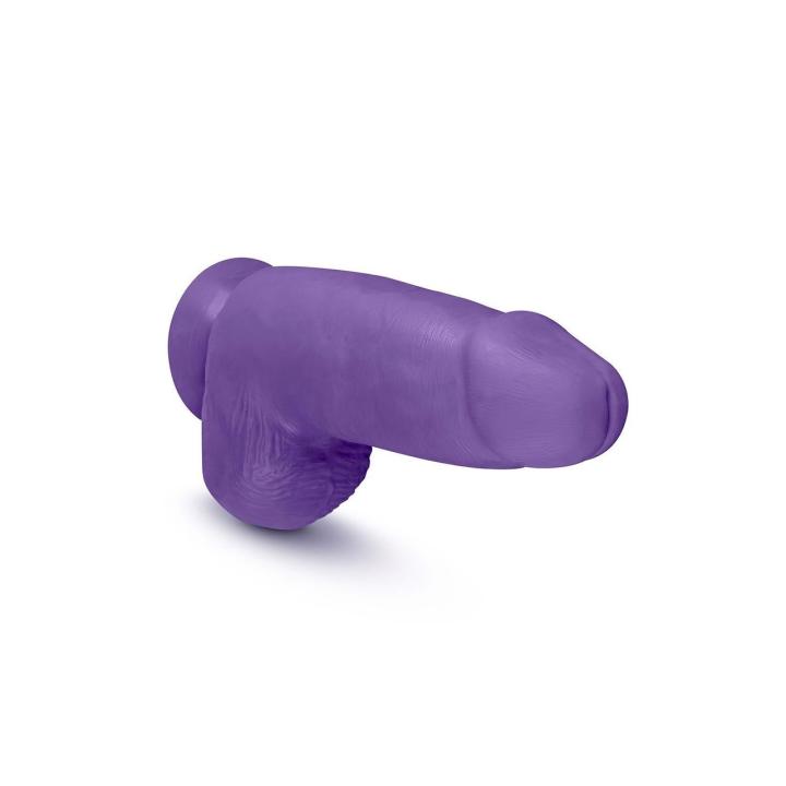 Fioletowe dildo gigant 25,4 cm z przyssawką i elastycznym trzonem