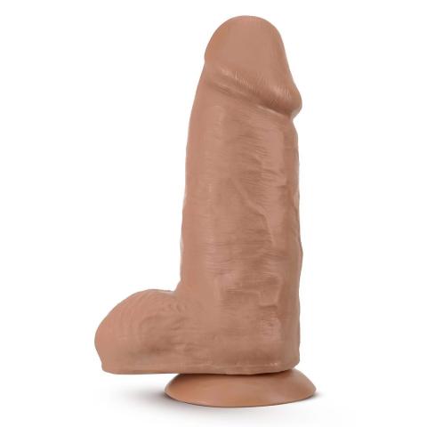 Realistyczne dildo 25,4 cm mocha z przyssawką i elastycznym trzonem