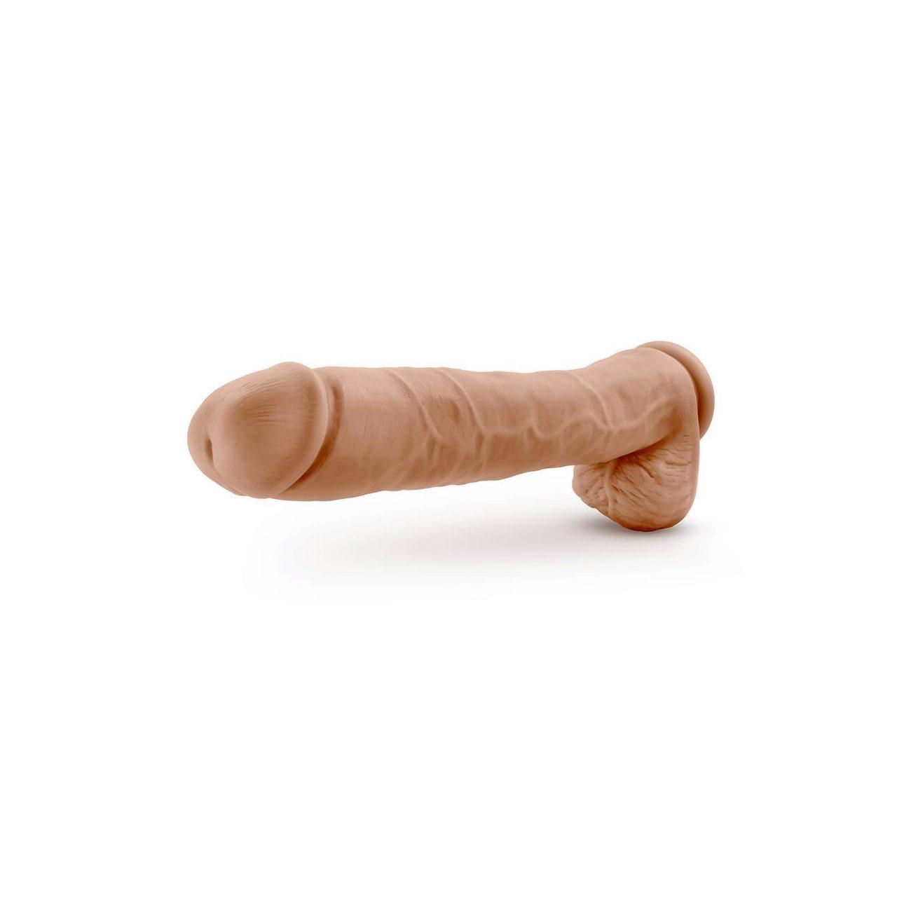 Realistyczne dildo XXL 35,5 cm z przyssawką – gigant | Loris.pl