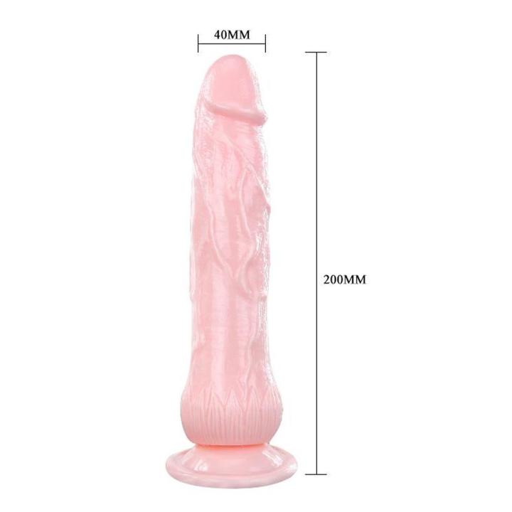 Realistyczne dildo z efektem wytrysku 19,5 cm | Przyssawka
