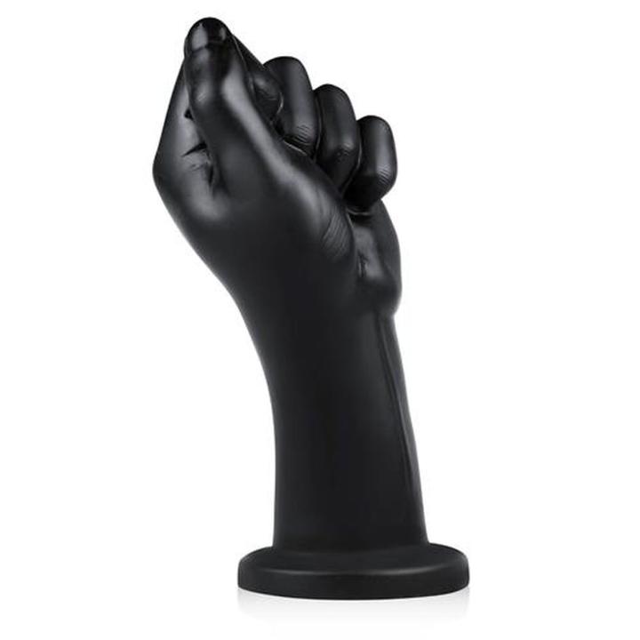 Dildo fist XL z przyssawką 22 cm czarne – gigant | Loris.pl