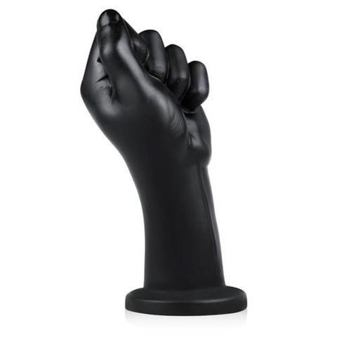 Dildo fist XL z przyssawką 22 cm czarne – gigant