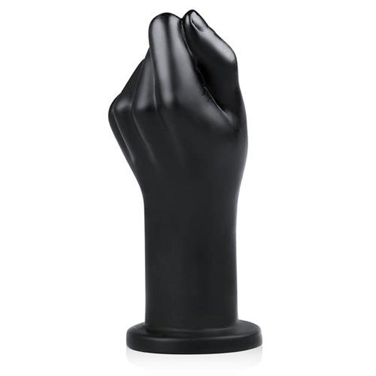 Dildo fist XL z przyssawką 22 cm czarne – gigant | Loris.pl