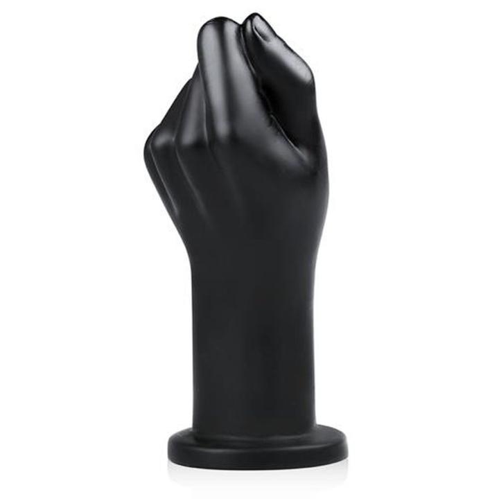 Dildo fist XL z przyssawką 22 cm czarne – gigant | Loris.pl
