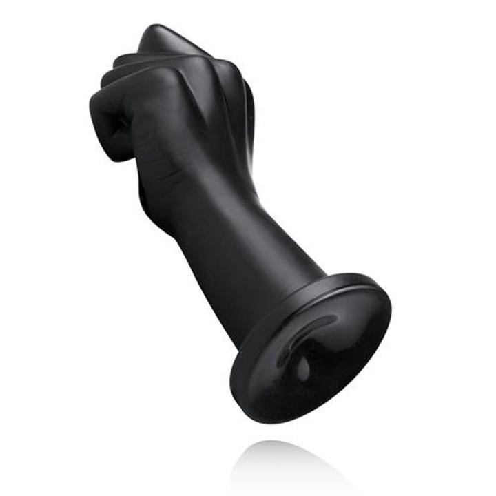 Dildo fist XL z przyssawką 22 cm czarne – gigant