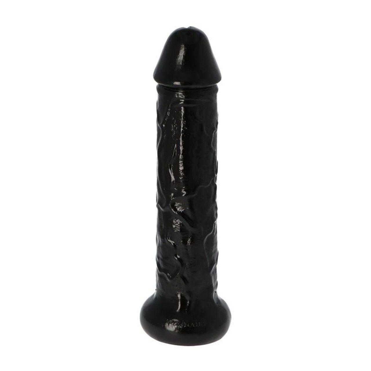 Czarne dildo gigant 28,5 cm z przyssawką | XXL realistyczne | Loris.pl