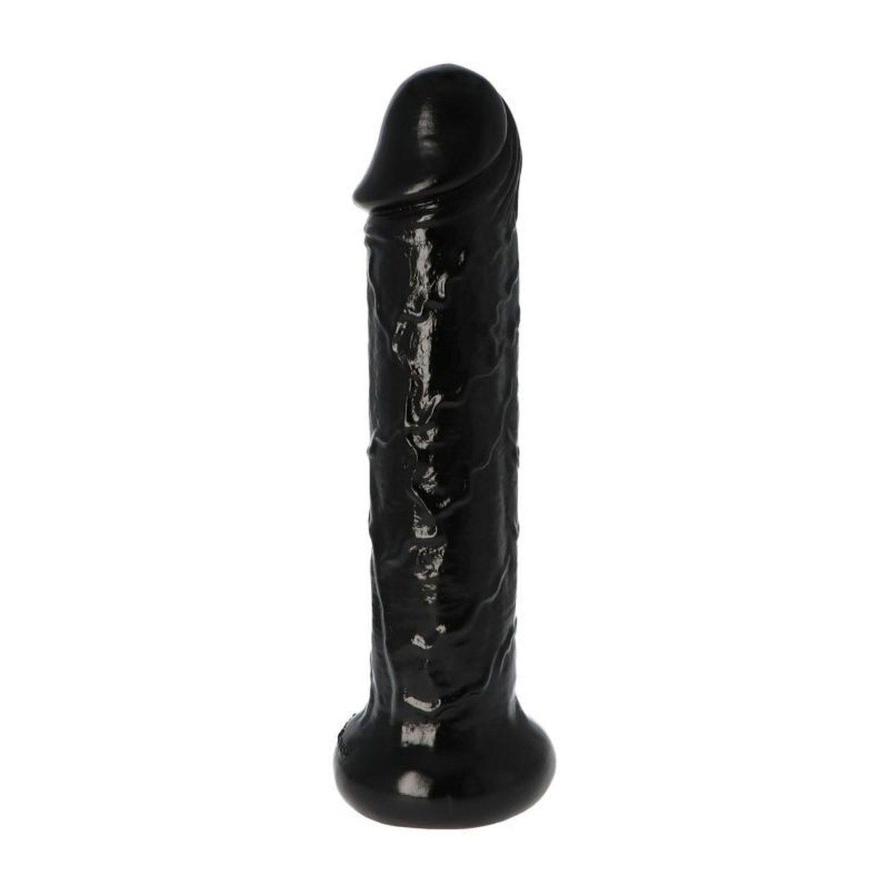 Czarne dildo gigant 28,5 cm z przyssawką | XXL realistyczne | Loris.pl