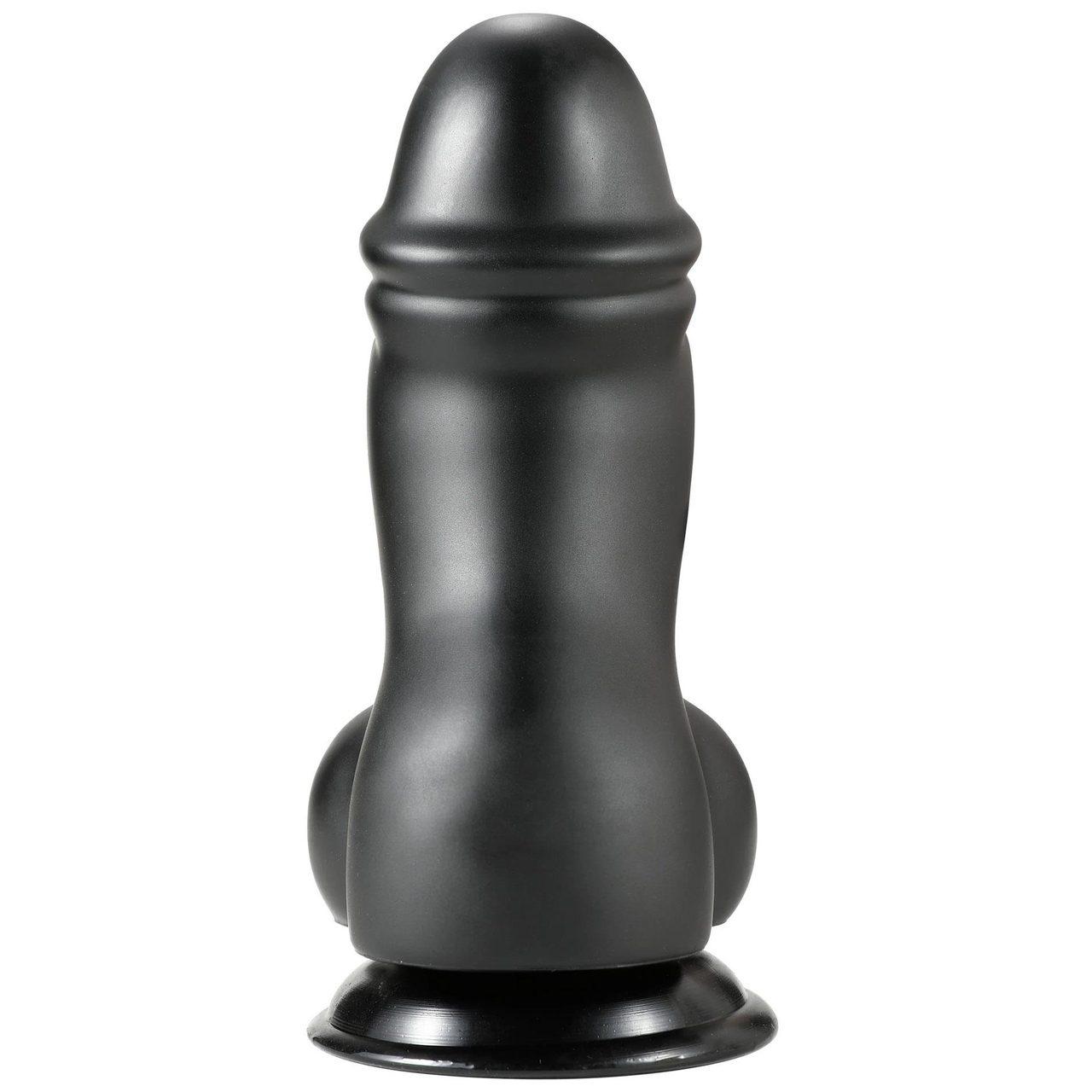 Grube dildo XXL 19 cm z przyssawką i wygięciem | Loris.pl