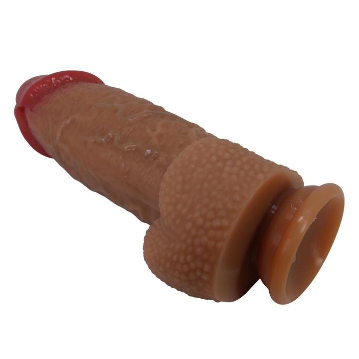 Realistyczne silikonowe dildo z przyssawką wodoodporne