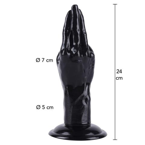 Korek analny XL 24 cm czarny - duży gadżet analny dla zaawansowanych