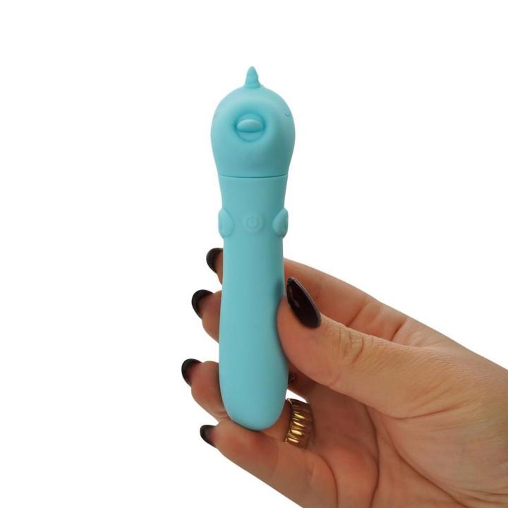 Mini wibrator jednorożec USB 10 trybów | Silikonowy stymulator 14,3 cm