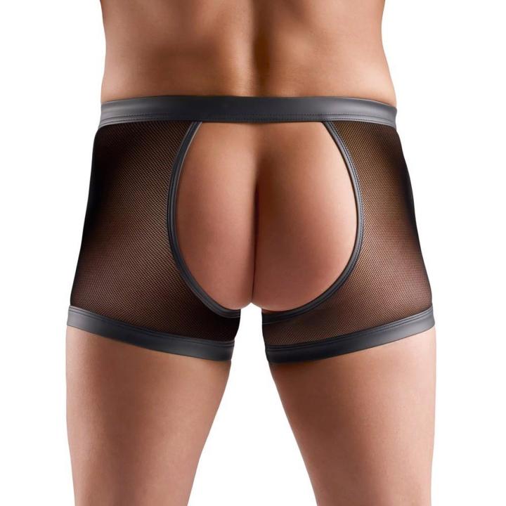 Męskie jockstrapy siateczka wetlook z metalowym pierścieniem 3,9 cm
