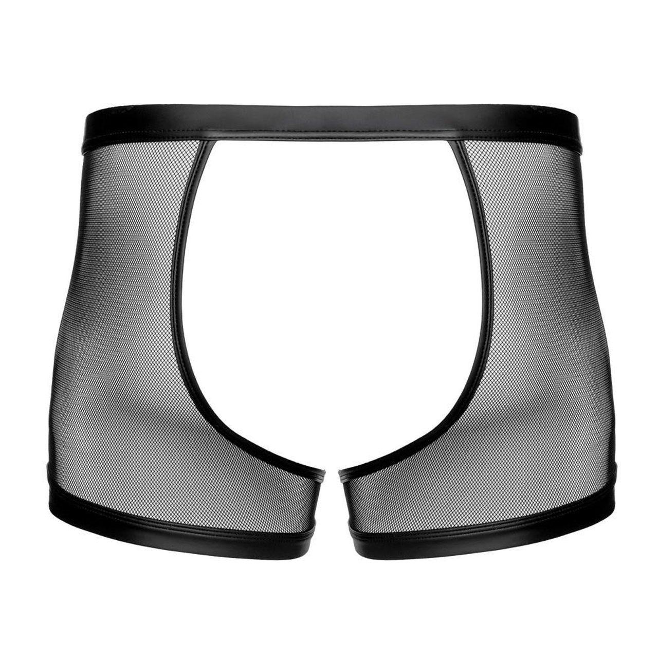 Męskie jockstrapy siateczka wetlook z metalowym pierścieniem 3,9 cm | Loris.pl