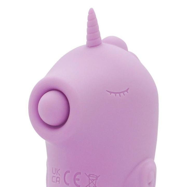 Liliowy wibrator punktu G z tappingiem łechtaczki 15 cm | 2 silniki, USB