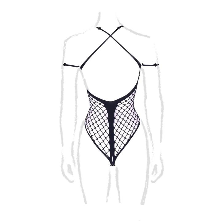 Body plus size z krzyżowanym dekoltem i odkrytymi ramionami XL–4XL