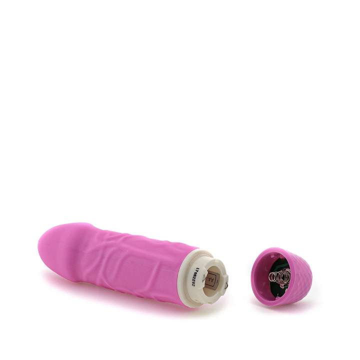 Różowy silikonowy mini wibrator realistyczny do stymulacji waginalno-analnej