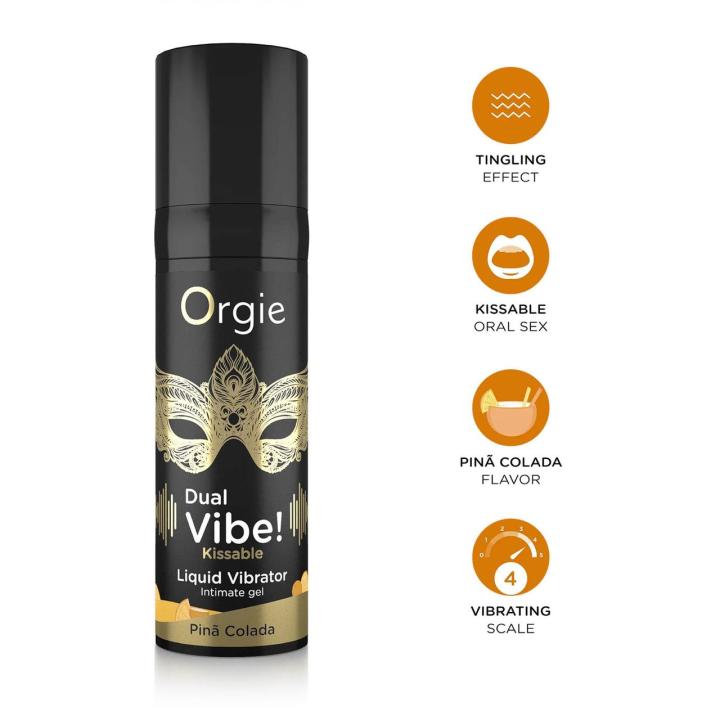 Płynny wibrator do seksu oralnego pina colada 15 ml