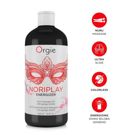 Żel do masażu nuru 500 ml z ginkgo i żeń-szeniem