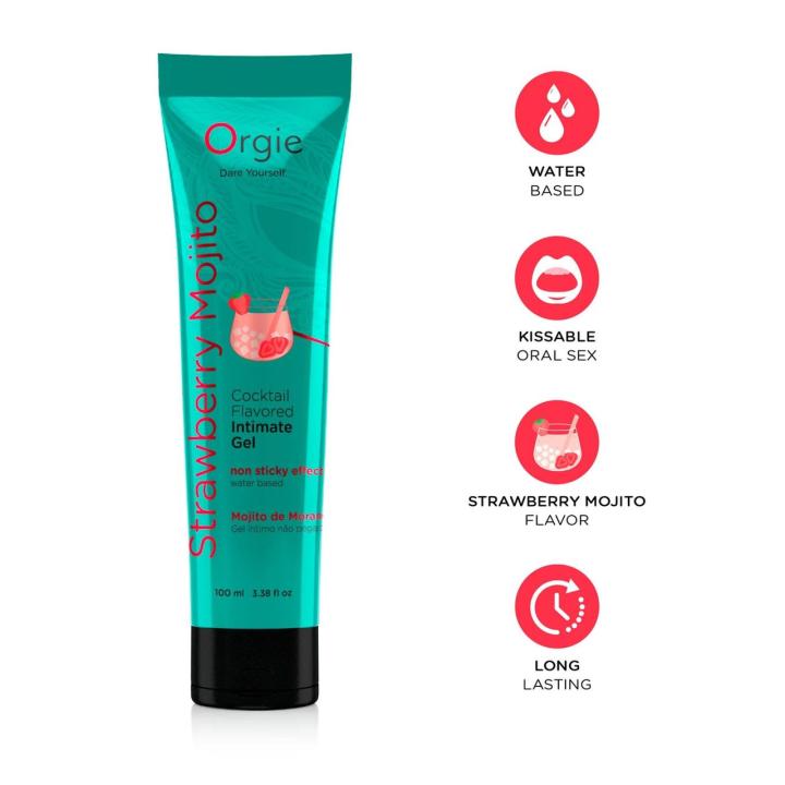 Smakowy lubrykant wodny truskawkowe mojito 100 ml