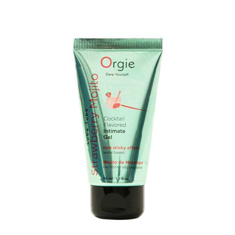 Smakowy żel intymny truskawkowe mojito 50 ml | wodny, nieklejący