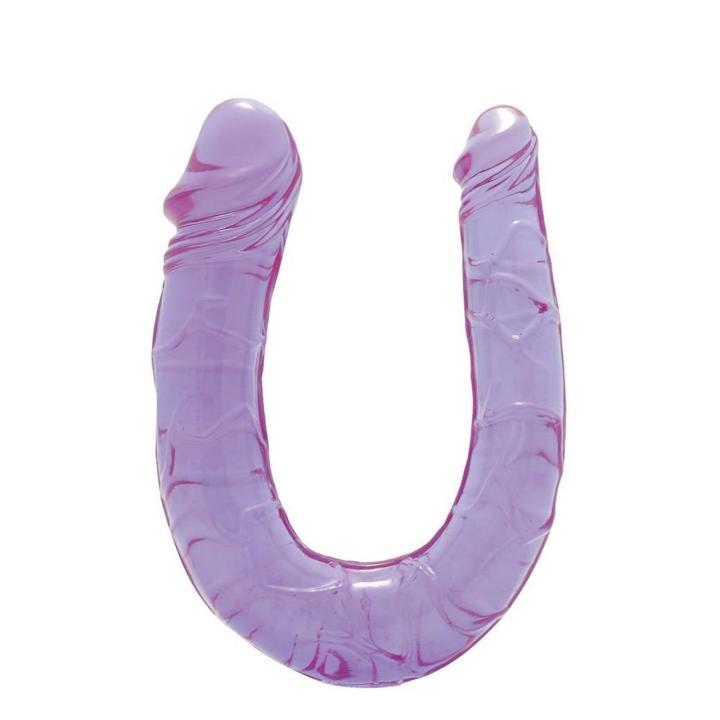 Realistyczne podwójne dildo U-kształtne z dwoma końcówkami