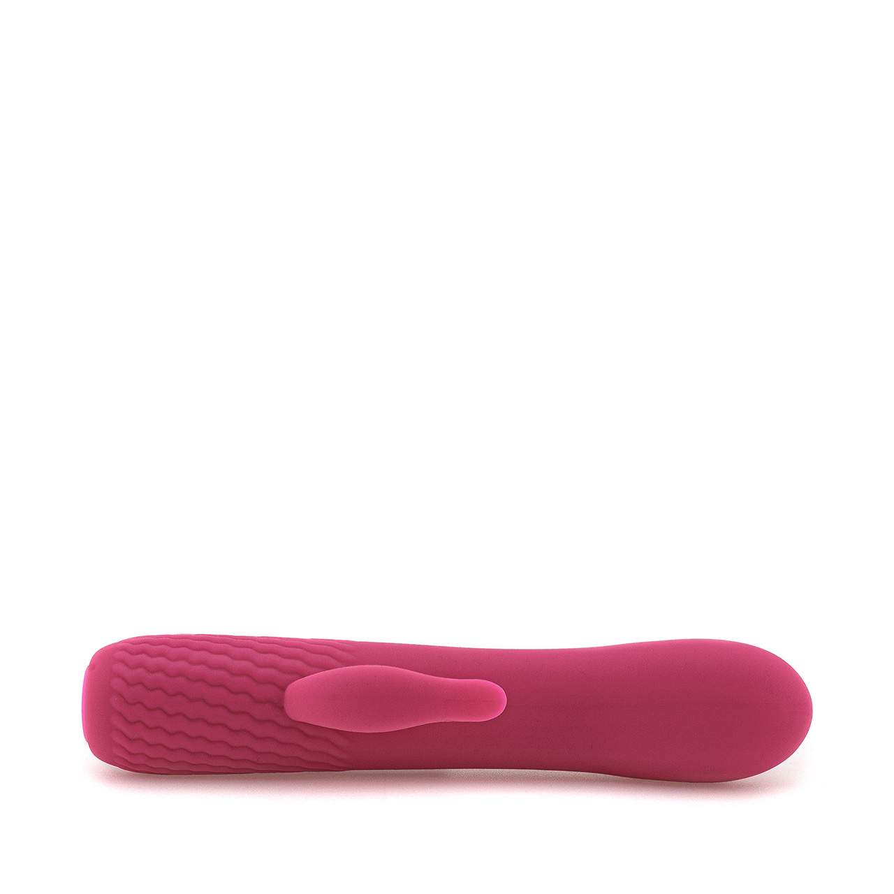 Różowy silikonowy wibrator króliczek ze stymulacją łechtaczki zasilany USB
