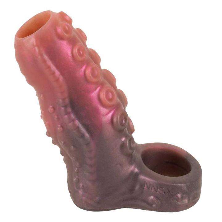 Silikonowa nakładka tentacle 12 cm z pierścieniem na mosznę