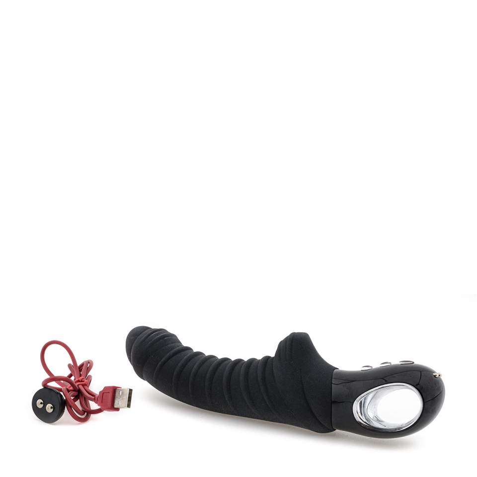 Czarny silikonowy wibrator FUN FACTORY Tiger Black Line