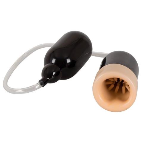 Męska pompka oralna z gruszką i efektem ssania 10 cm