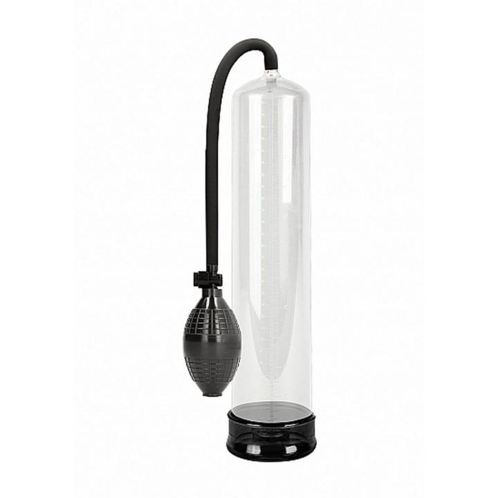 Przezroczysta pompka próżniowa XL do penisa 34 cm z zaworem bezpieczeństwa