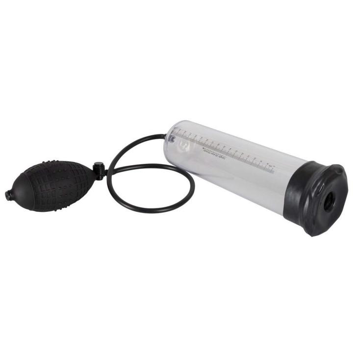 Pompka próżniowa do penisa z miarką i zaworem spustowym 25 cm