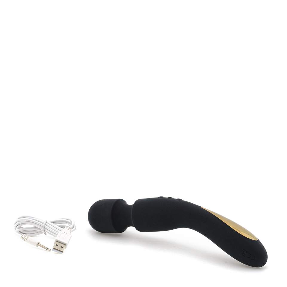 Czarny silikonowy masażer łechtaczki – 7 trybów wibracji