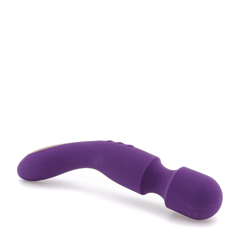 Fioletowy silikonowy masażer łechtaczki ze światłem LED – 7 funkcji wibracji