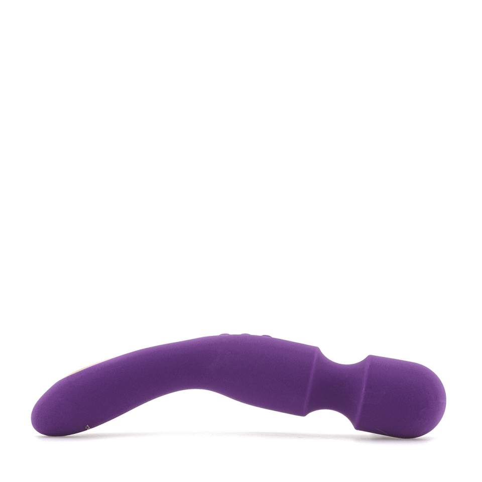 Fioletowy silikonowy masażer łechtaczki ze światłem LED – 7 funkcji wibracji