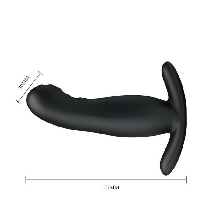 Silikonowy masażer prostaty z wibracjami i stymulacją krocza USB