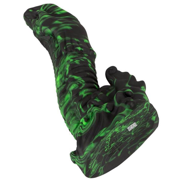 Dildo silikonowe z przyssawką 22 cm, teksturowane i elastyczne