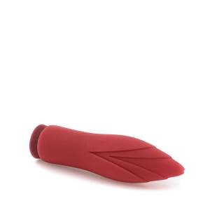 Czerwony silikonowy masażer łechtaczki tulipan  - 10 trybów pracy