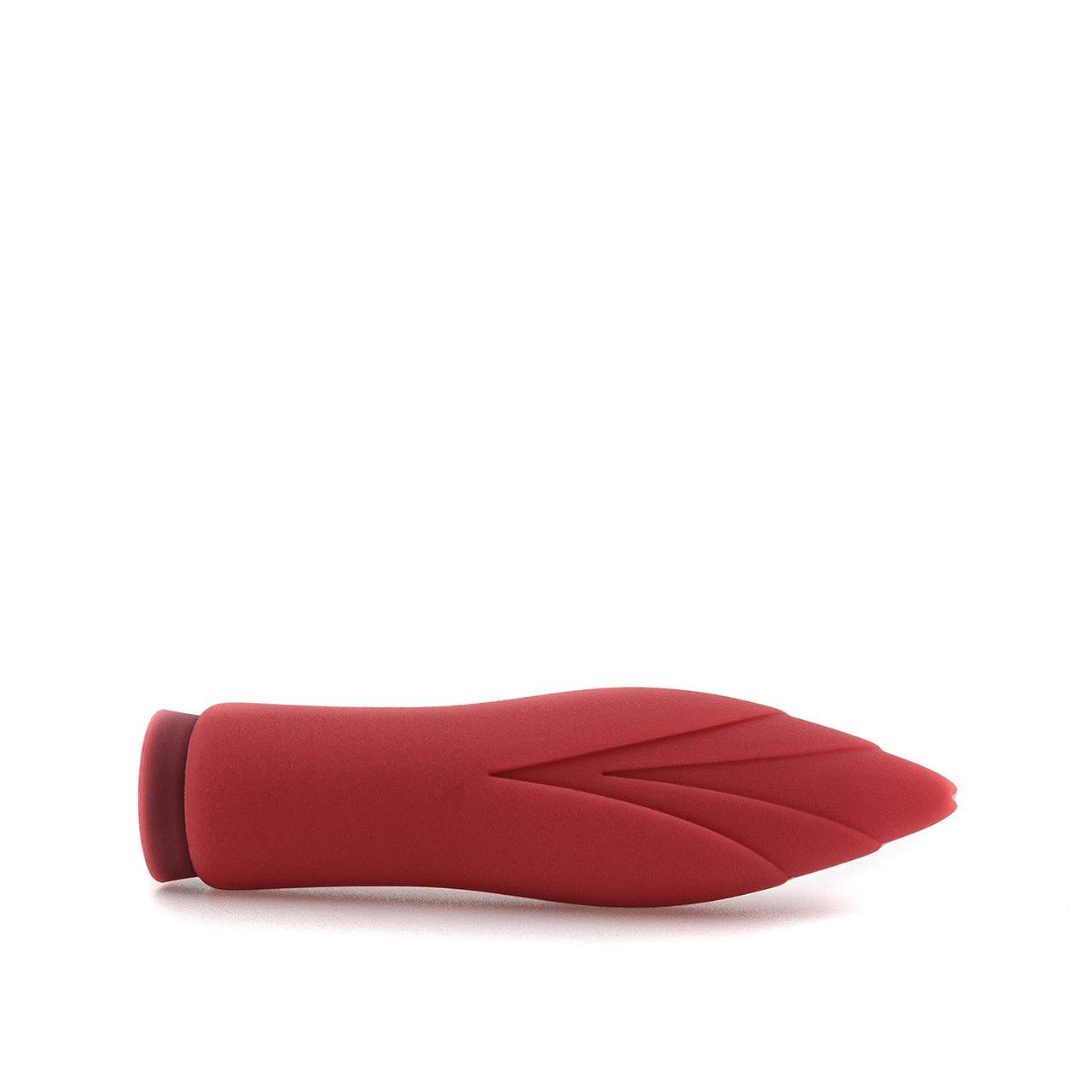 Czerwony silikonowy masażer łechtaczki tulipan  – 10 trybów pracy