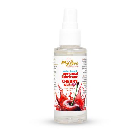 Wiśniowy żel intymny i do masażu 2w1 wodny 50 ml