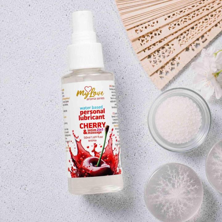 Wiśniowy żel intymny i do masażu 2w1 wodny 50 ml