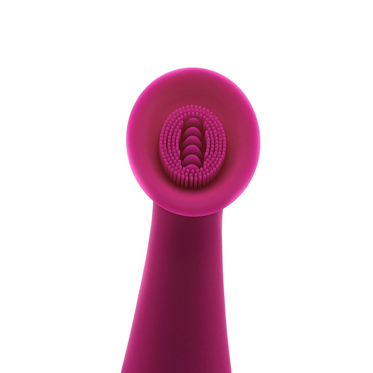 Różowy silikonowy masażer łechtaczki z wibracjami i dodatkowymi wypustkami