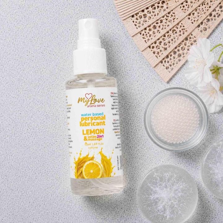 Żel wodny 2w1 do masażu i intymnych doznań cytryna 50 ml